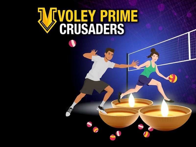 Volley Prime Crusaders - Diwali Dhamaka with Fireworks and Rangoli Volley Prime Crusaders Diwali Event